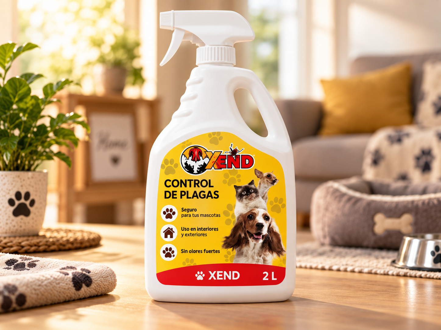 Xend Mascotas Antipulgas y Garrapatas 2L