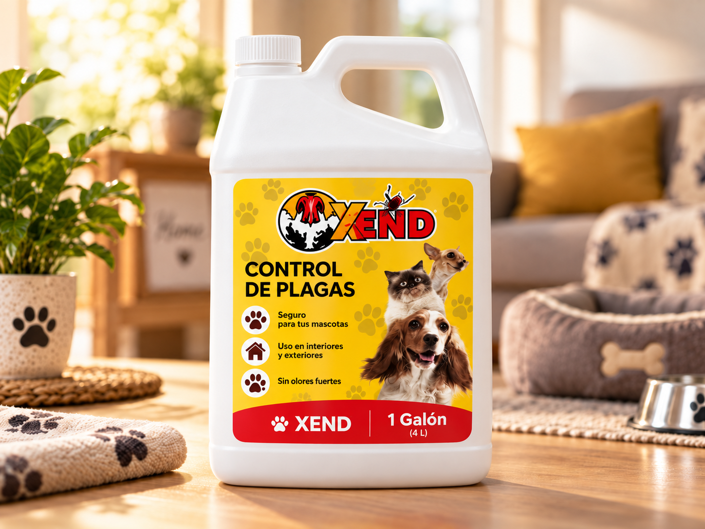 Xend Mascotas Antipulgas y Garrapatas Galón